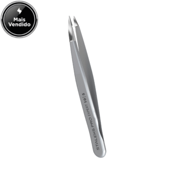 Pinça de Sobrancelha Staleks Pro - TE-10-5 - Série Expert 10 - Ponta Fina