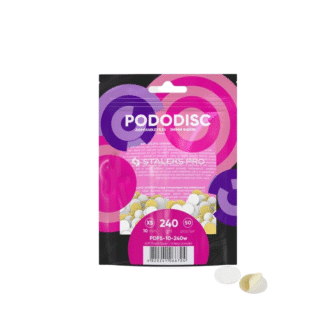 Lixa Refil Soft para Disco de Pedicure Staleks Pro - Grão 240 (50 un) - PDFS-10-240w