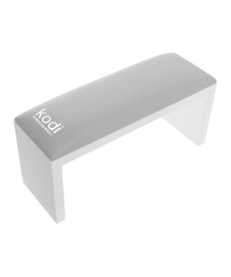 Apoio de braço com pés brancos para manicure - Cinza Claro - Kodi Professional