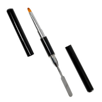 Pincel 2 em 1 - Espátula e Pincel Reto para Poligel - BC-B-29