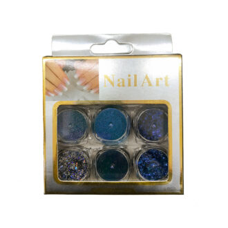 KIT GLITTER HOLOGRÁFICO C/6 - DN151KIT - Cores variadas