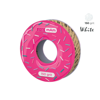 Lixa Refil em Rolo papmAm de Inserção Branca - Sem Estojo - 150 Grit - 7 metros - ATSC-150w