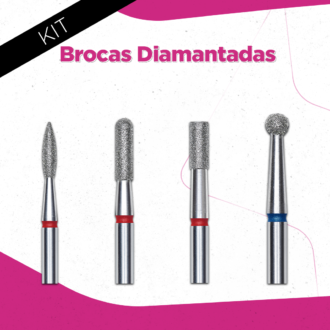 Kit Manicure Brocas Diamantadas Staleks