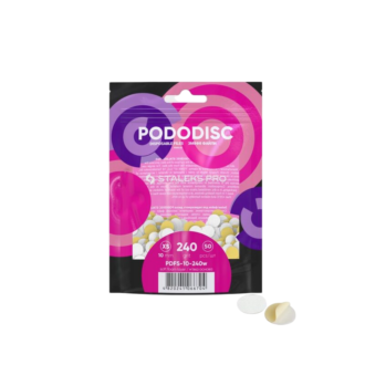 Lixa Refil Soft para Disco de Pedicure Staleks - Grão 240 (50 un) - PDFS-10-240w